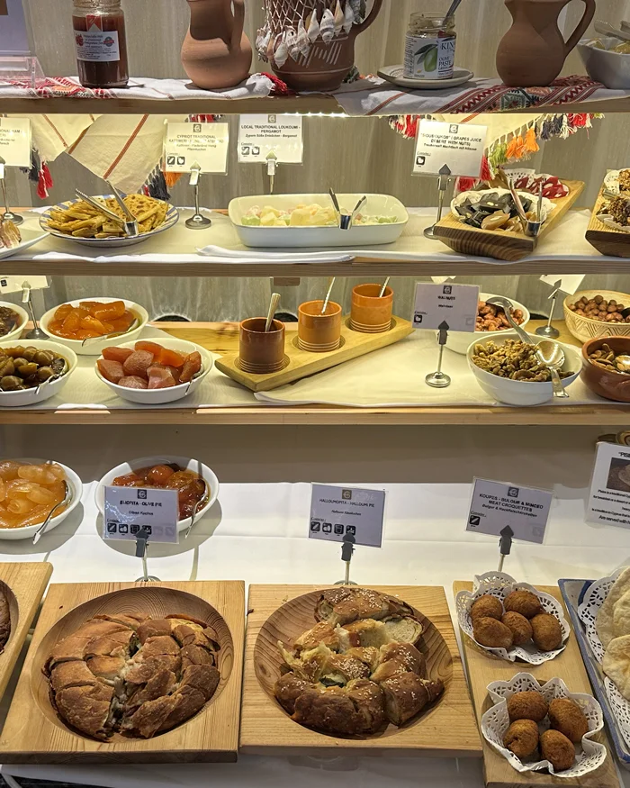 The buffet was incredible; this Cypriot corner was perhaps just 5% of it