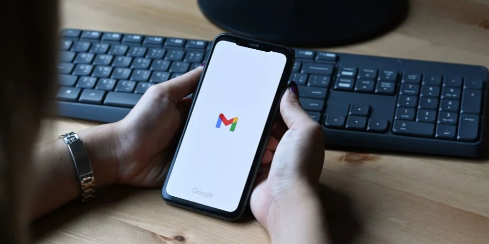 Gmail on a smartphone